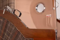 Strandkorb Norderney Mahagoni Bullauge PE Grey Dessin 584 -Schemel Shop 00002 strandkorb norderney mahagoni pe grey rohgestell 5