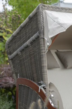 Strandkorb Spiekeroog Mahagoni PE Grey Dessin 534 -Schemel Shop 01109 Strandkorb Spiekeroog Mahagoni PE grey Dessin 5102028829 3