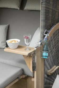 Strandkorb Spiekeroog Teak PE Grey Dessin 500 -Schemel Shop 01234 Strandkorb Spiekeroog Teak grey 534 milieu20281729 3