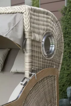 Strandkorb Amrum Teak PE Shell Dessin 534-KOMPLETTSET -Schemel Shop 01434 strandkorb amrum teak bullaugen shell 534 milieu 15naqpv2p86vzpw