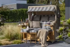 Strandkorb Norderney XXL Teak Bullauge PE Shell Dessin 529 -Schemel Shop 01813 strandkorb baltikum dreisitzer teak bullauge shell 522 milieu 38kpaloguirxvi