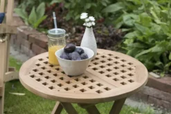 Beistelltisch Dorset Teak -Schemel Shop 02115 teak beistelltisch dorset rund milieu 4