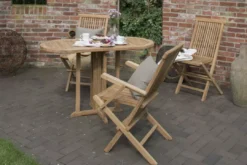 Gartensessel Andover Und Tisch Balcony Teak-KOMPLETTSET -Schemel Shop 02117 armlehnen klappsessel andover milieu 2muliu1onmgd6u
