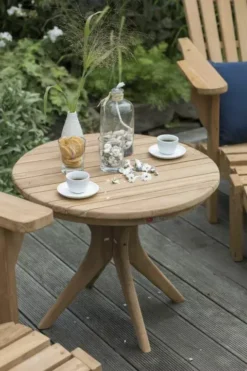 Beistelltisch Burton Teak -Schemel Shop 02134 teak beistelltisch burton 60cm rund milieu