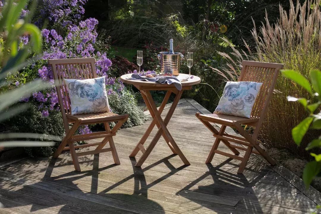 Gartensessel Langton Und Tisch Sutton Teak-KOMPLETTSET 9 Gartensessel Langton Und Tisch Sutton Teak-KOMPLETTSET – Bild 7