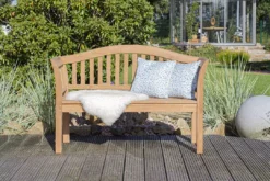 Gartenbank Wave Teak -Schemel Shop 02149 teak bank wave 120cm milieu