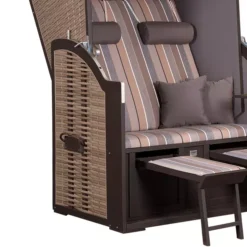 Strandkorb Compact PE Nature Grey Dessin 403 9 Strandkorb Compact PE Nature Grey Dessin 403 -Schemel Shop 210534035h compact nature grey 403 seitenteil