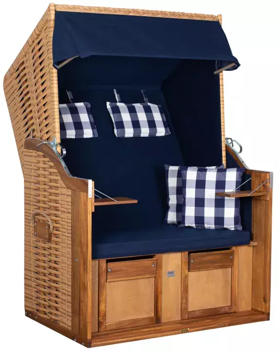 FSC® Strandkorb Trend 10 PE Nature Dessin 744 4 FSC® Strandkorb Trend 10 PE Nature Dessin 744 – Bild 2