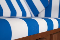 Strandkorb Profi Ostsee Fehmarn Weiß Dessin 991 -Schemel Shop 294299116M Profi Ostsee Fehmarn PE white Des 99120 5