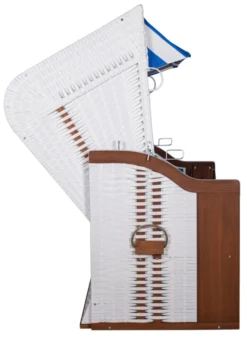 Strandkorb Profi Ostsee Fehmarn Weiß Dessin 991 -Schemel Shop 294299116M Profi Ostsee Fehmarn PE white Des 99120 9