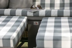 Strandkorb DeVries PURE® Standard PE Grey Dessin 478 -Schemel Shop 316154785P Standard grey Des 47820281029