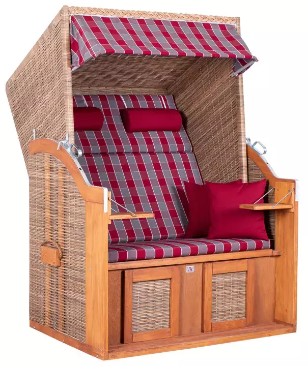 Strandkorb DeVries PURE® Standard PE Griseum Des. 472 4 Strandkorb DeVries PURE® Standard PE Griseum Des. 472 – Bild 2