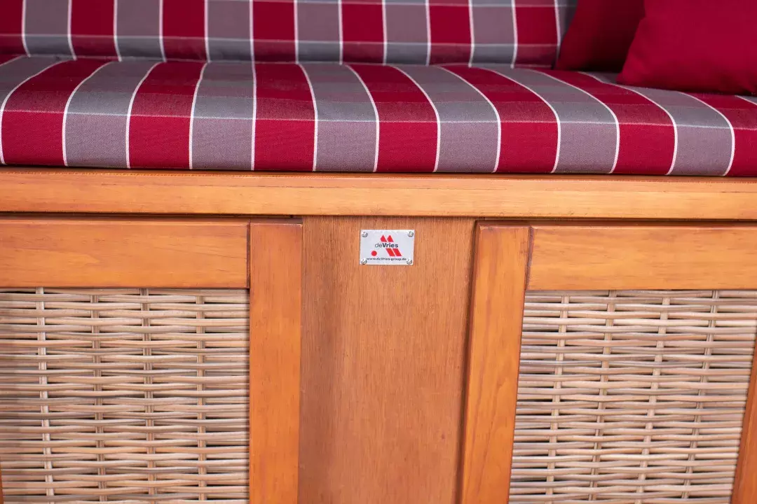 Strandkorb DeVries PURE® Standard PE Griseum Des. 472 7 Strandkorb DeVries PURE® Standard PE Griseum Des. 472 – Bild 5