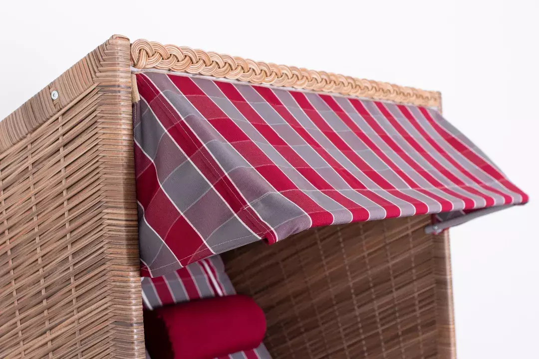 Strandkorb DeVries PURE® Standard PE Griseum Des. 472 5 Strandkorb DeVries PURE® Standard PE Griseum Des. 472 – Bild 3