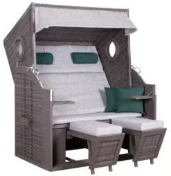 Strandkorb DeVries PURE® Wave XL PE Grey Des. 484