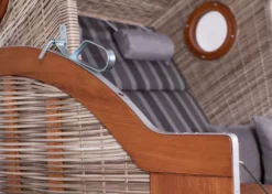 Strandkorb DeVries PURE® Wave XL PE Seashell Des. 402 -Schemel Shop 3172640225p devries pure wave xl pe seashell des 402 5