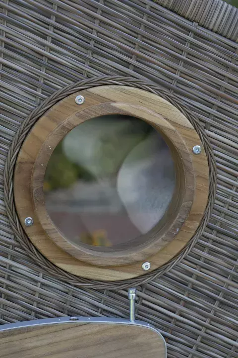 Strandkorb DeVries PURE® Wave XL PE Griseum Des. 474 6 Strandkorb DeVries PURE® Wave XL PE Griseum Des. 474 – Bild 4