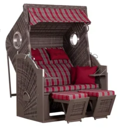 Strandkorb DeVries PURE® Cliff XL SUN PE Stone Grey Dessin 472