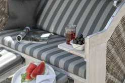 Strandkorb DeVries PURE® Cliff XXL SUN PE White Kubu Dessin 481 13 Strandkorb DeVries PURE® Cliff XXL SUN PE White Kubu Dessin 481 -Schemel Shop 3206948128P deVries Cliff XXL SUN white kubu Des 48120281729