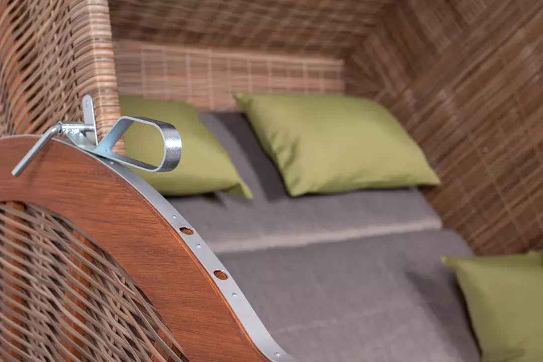 Strandkorb DeVries PURE® Comfort XL PE Griseum Des. 490 5 Strandkorb DeVries PURE® Comfort XL PE Griseum Des. 490 – Bild 3