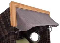 Strandkorb DeVries PURE® Seaside XL PE Ant. Brown Des. 490 -Schemel Shop 3256149027t devries pure seaside xl pe ant brown des 490 7