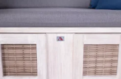 Strandkorb DeVries PURE® Seaside XL PE White Kubu Des. 486 -Schemel Shop 3256948628p seaside xl white kubu des 486 3