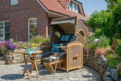 Strandkorb DeVries PURE® Madura XXL PE Tw. Hyacinth Des. 469 TEAK 18 Strandkorb DeVries PURE® Madura XXL PE Tw. Hyacinth Des. 469 TEAK -Schemel Shop 33474690t 66086 66150 devries pure madura xxl pe tw hyacinth des 469 woodie tisch rund 70cm woodie statue seeschnecke