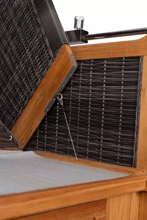 Strandkorb DeVries PURE® Friesland Sylt XXL PE Stone Grey Des.158 10 Strandkorb DeVries PURE® Friesland Sylt XXL PE Stone Grey Des.158 – Bild 8