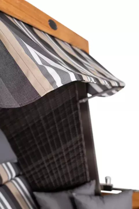 Strandkorb DeVries PURE® Friesland Sylt XXL PE Stone Grey Des.158 7 Strandkorb DeVries PURE® Friesland Sylt XXL PE Stone Grey Des.158 – Bild 5