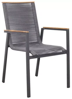 Dining Stapelsessel Alicante Rope Mit Teakarmlehne