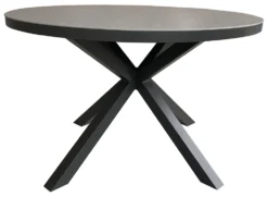 Tisch Almeria 120cm Rund Light Grey Aluminium