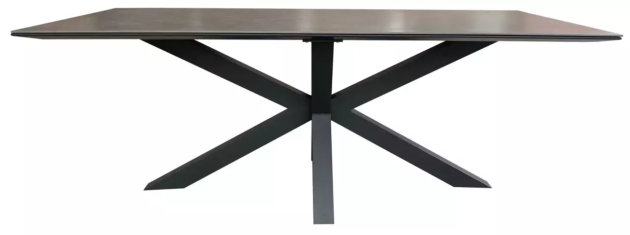 Tisch Almeria 180x90cm Light Grey Aluminium 4 Tisch Almeria 180x90cm Light Grey Aluminium – Bild 2