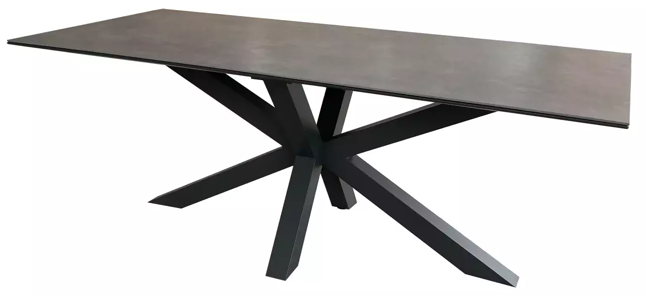 Tisch Almeria 180x90cm Light Grey Aluminium 5 Tisch Almeria 180x90cm Light Grey Aluminium – Bild 3