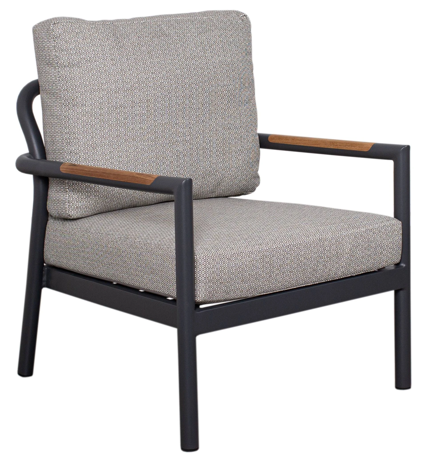 Loungeset Bilbao Aluminium Mit Teakarmlehnen Inkl. Kissen 4 Loungeset Bilbao Aluminium Mit Teakarmlehnen Inkl. Kissen – Bild 2