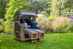 Strandkorb Amrum Grande Teak PE Grey Dessin 581 19 Strandkorb Amrum Grande Teak PE Grey Dessin 581 -Schemel Shop MP02010 Strandkorb Amrum Grande XL Teak PE grey Dessin 5182028229 3