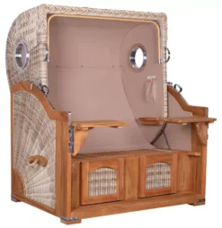 Strandkorb Amrum Grande Teak PE Shell Dessin 518 19 Strandkorb Amrum Grande Teak PE Shell Dessin 518 -Schemel Shop MP10023 Strandkorb Amrum Grande Teak PE shell Rohgestell 17