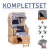 Strandkorb Amrum Single Bullauge Teak PE Shell Dessin 518-KOMPLETTSET -Schemel Shop MP20900SET Komplettset Amrum Single Teak 518 scaled