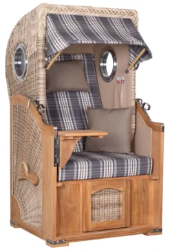 Strandkorb Amrum Single Bullauge Teak PE Shell Dessin 522 16 Strandkorb Amrum Single Bullauge Teak PE Shell Dessin 522 -Schemel Shop MP20913 Strandkorb Single Amrum Teak PE shell Dessin 522