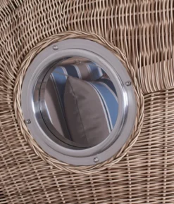 Strandkorb Amrum Single Bullauge Teak PE Shell Dessin 580 -Schemel Shop MP20914 Strandkorb Single Amrum Teak PE shell Dessin 58020 3