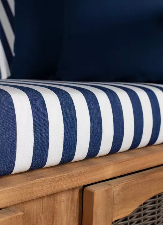 Strandkorb Werdum XL Teak PE Grey Dessin 518 7 Strandkorb Werdum XL Teak PE Grey Dessin 518 – Bild 5