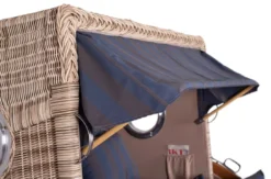 Strandkorb Amrum Grande Teak PE Shell Dessin 582 -Schemel Shop MP24817 Strandkorb Amrum Grande Teak PE shell 58220 2