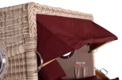 Strandkorb Amrum Grande Teak PE Shell Dessin 550 -Schemel Shop MP24823 Strandkorb Amrum Grande Teak PE shell 55020 2