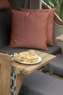 Strandkorb Amrum Grande Teak PE Shell Dessin 591 -Schemel Shop MP24829 Amrum Grande Bullauge Teak PE shell 59120 14