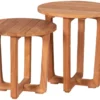 Beistelltisch 2er Set Weston Teak -Schemel Shop beistelltisch 2er set weston rund bl02184