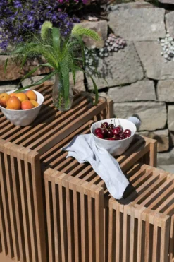 Liegesessel Adirondack Montreal Und Beistelltisch 3-er Set Teak-KOMPLETTSET -Schemel Shop beistelltisch 3er set eckig 3 klein