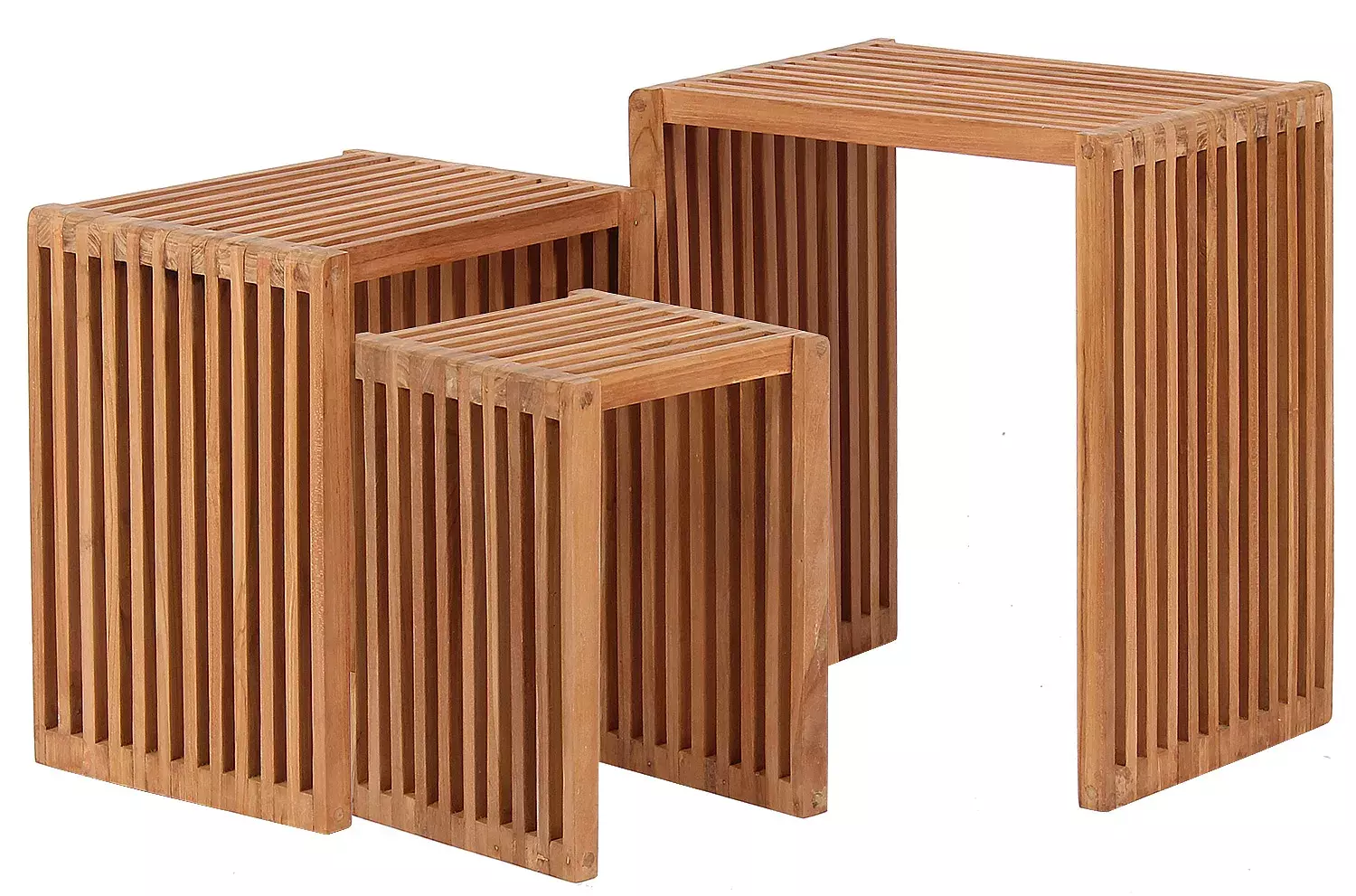 Deckchair ZickZack Teak Und Beistelltisch 3er Set Teak-KOMPLETTSET 9 Deckchair ZickZack Teak Und Beistelltisch 3er Set Teak-KOMPLETTSET – Bild 7