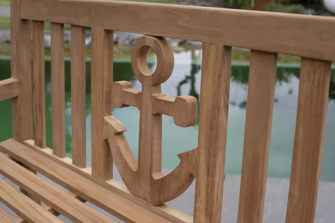 Gartenbank Anker Teak 7 Gartenbank Anker Teak – Bild 5