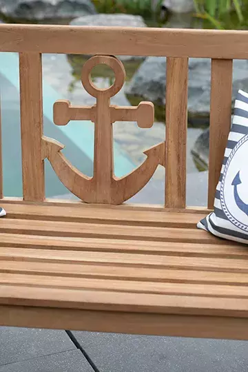 Gartenbank Anker Teak 6 Gartenbank Anker Teak – Bild 4