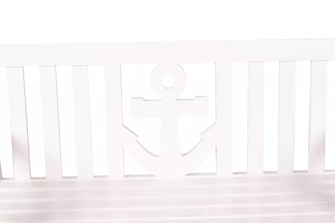 Gartenbank Anker Mahagoni Weiß 4 Gartenbank Anker Mahagoni Weiß – Bild 2