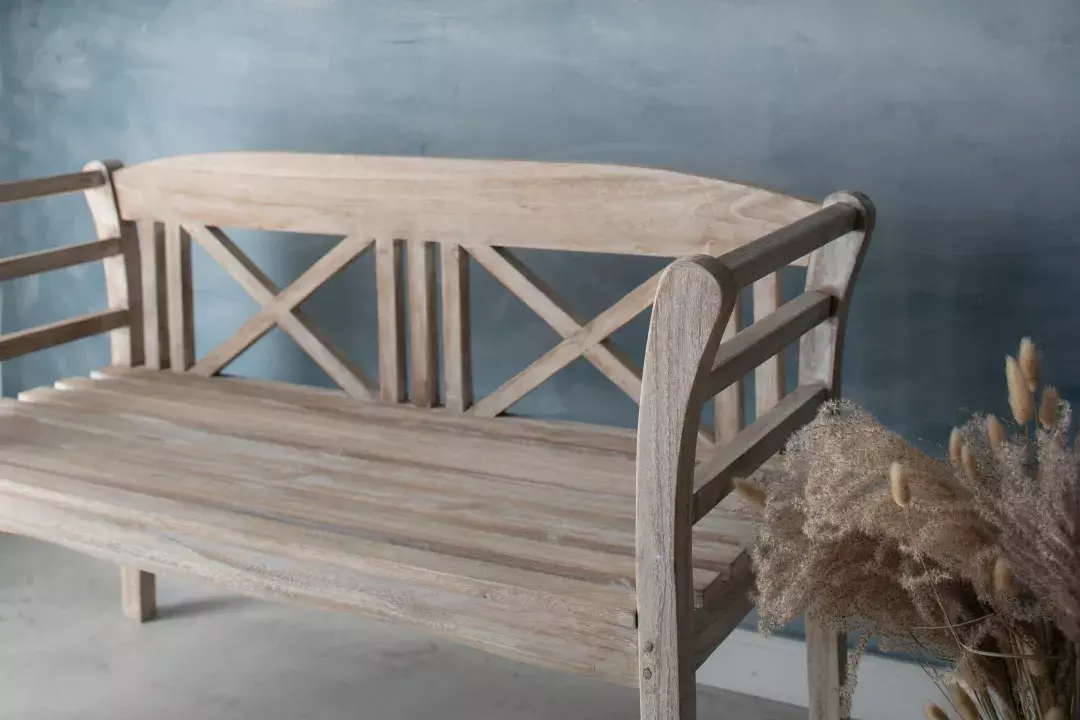 Friesenbank Föhr Teak Ice Flower 5 Friesenbank Föhr Teak Ice Flower – Bild 3